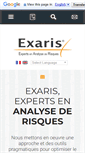 Mobile Screenshot of exaris.fr